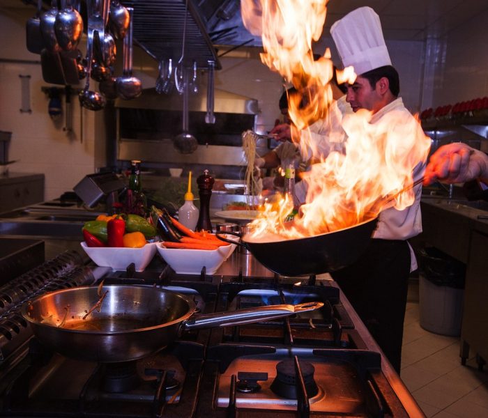 Le chef aux fourneaux