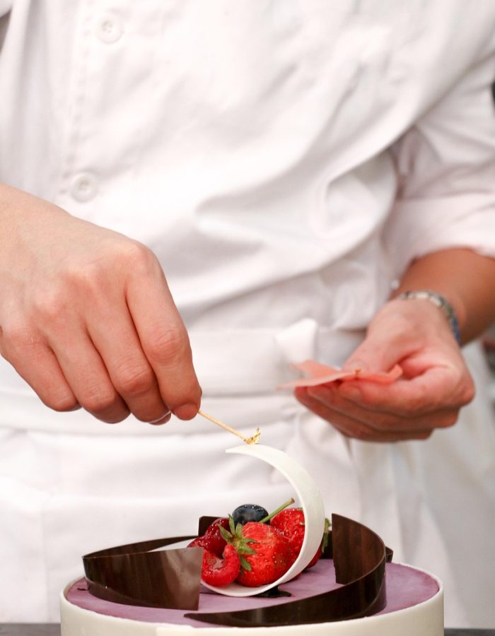 Meringue brûlée au chalumeau